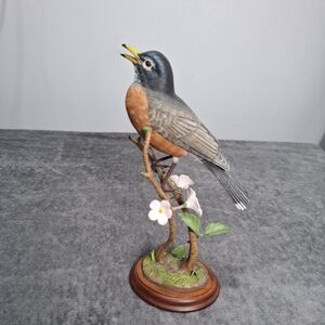 Danbury Mint Springtime Melody by Jeff Rechin Decorative Accent Bird Sculpture